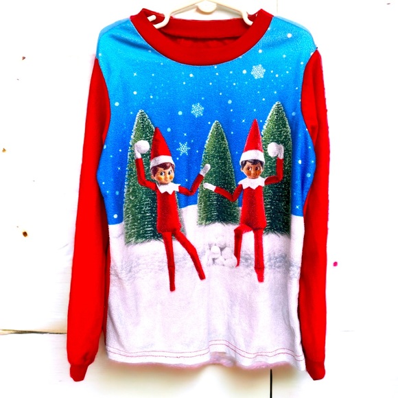 Elf On The Shelf 2 Piece Christmas Pajama Set Size Kids Small | Boys Pajamas - Picture 2 of 15